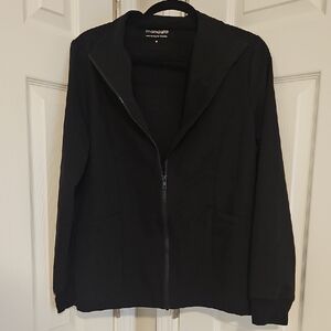 Mandala Women's Black Zip-Front Jacket